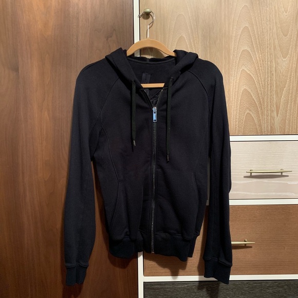 GARETH PUGH zip up hoodie in black Sweatshirts & Hoodies